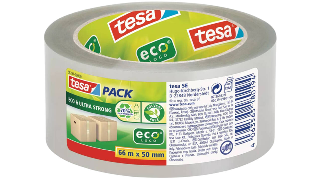 Verpakkingstape Tesa 58297 Eco transparant Ultra strong