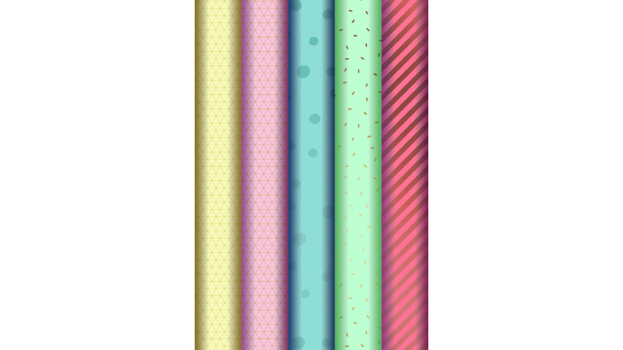 Inpakpapier Stewo Fresh Patterns 200x70cm assorti