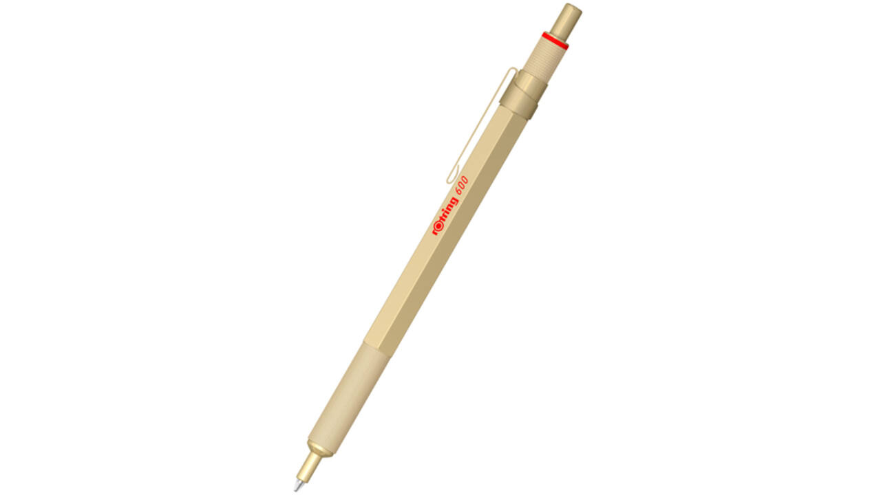 Balpen rOtring 600 medium goud