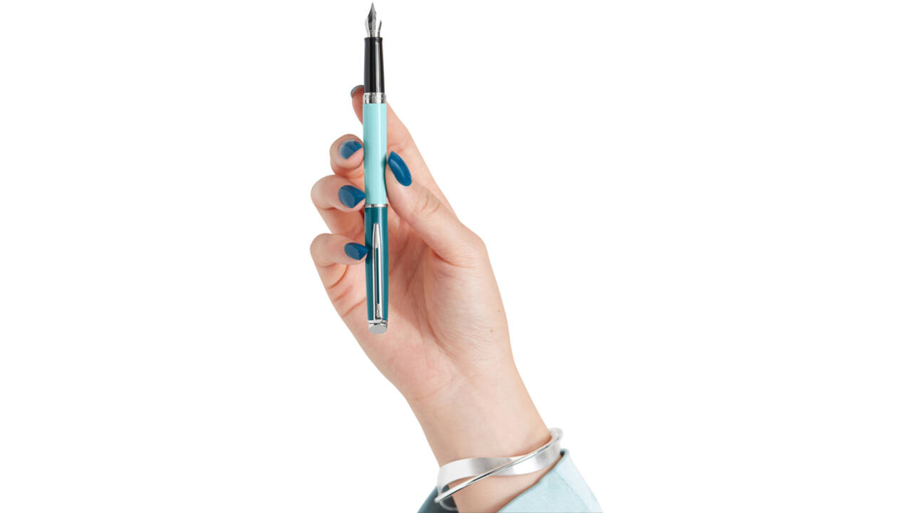Vulpen Waterman Hémisphère Colour Blocking green CT fijn
