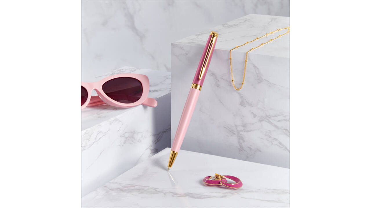 Rollerpen Waterman Hémisphère Colour Blocking pink GT fijn