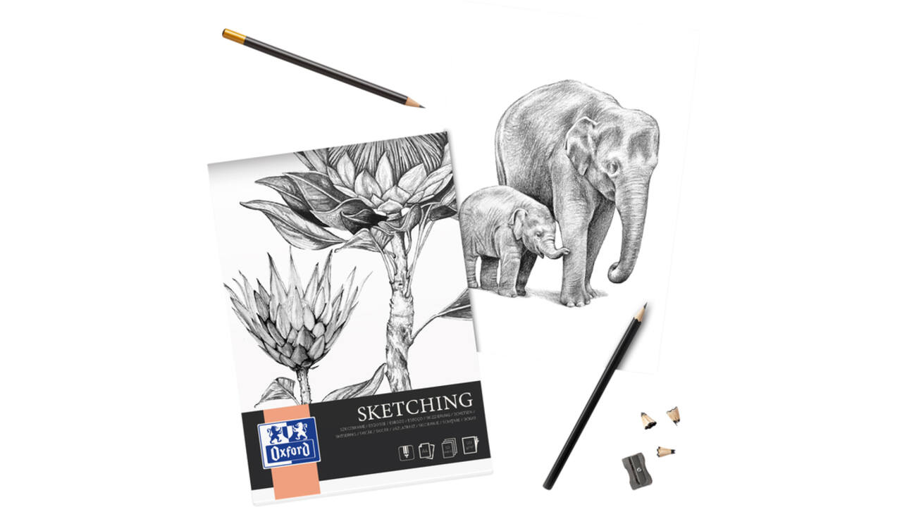 Tekenblok Oxford Sketching A3 50 vel 120 gram