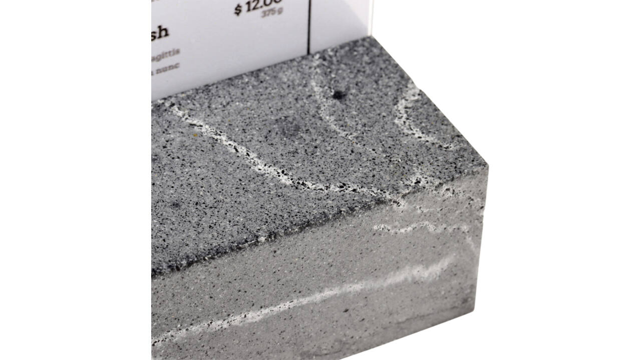 Kaarthouder Europel A4 Polystone antraciet