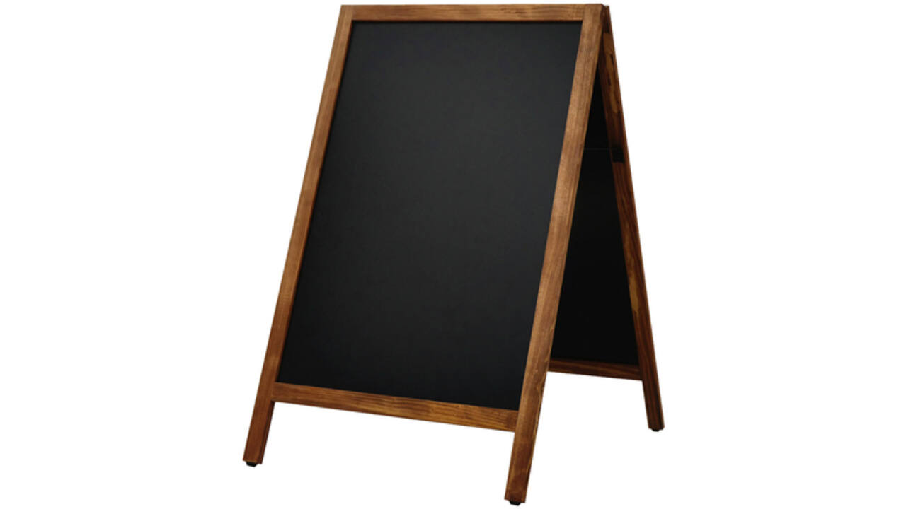 Krijt stoepbord Europel 660x1040mm natur