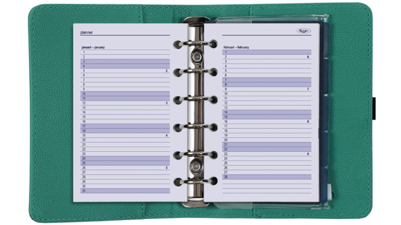 Organizer Kalpa Pocket inclusief agenda 2024-2025 7dagen/2pagina's mintgroen