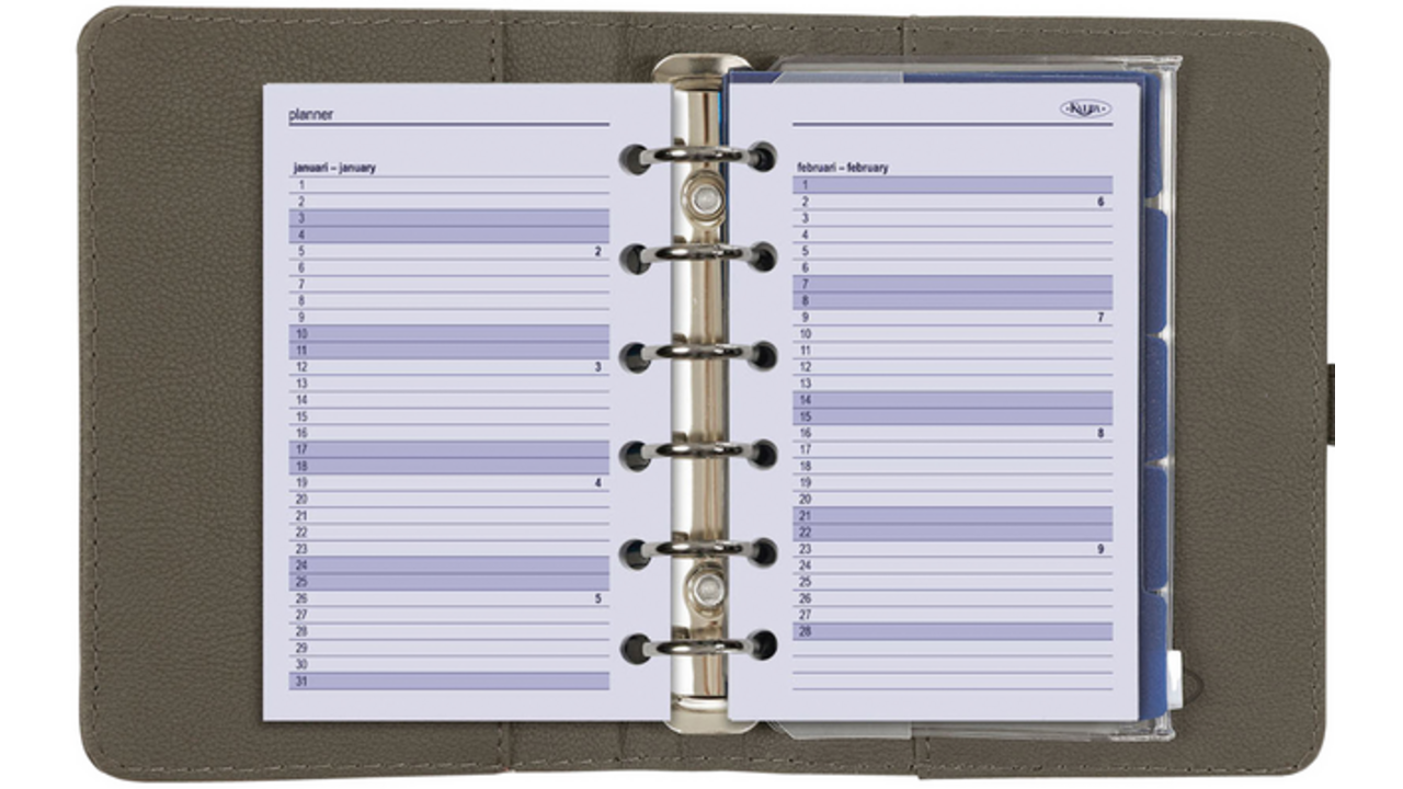 Organizer Kalpa Pocket inclusief agenda 2024-2025 7dagen/2pagina's grijs