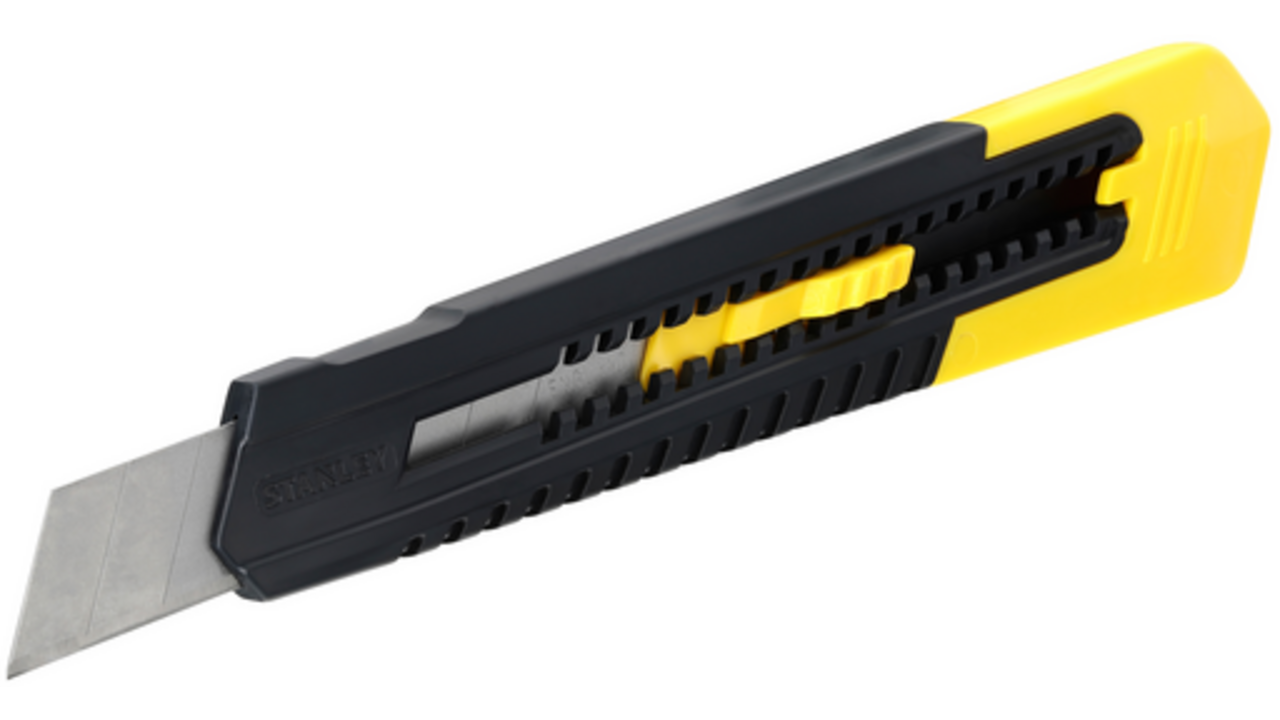 Afbreekmes Stanley SM 18mm antichoc blister à 1 stuk