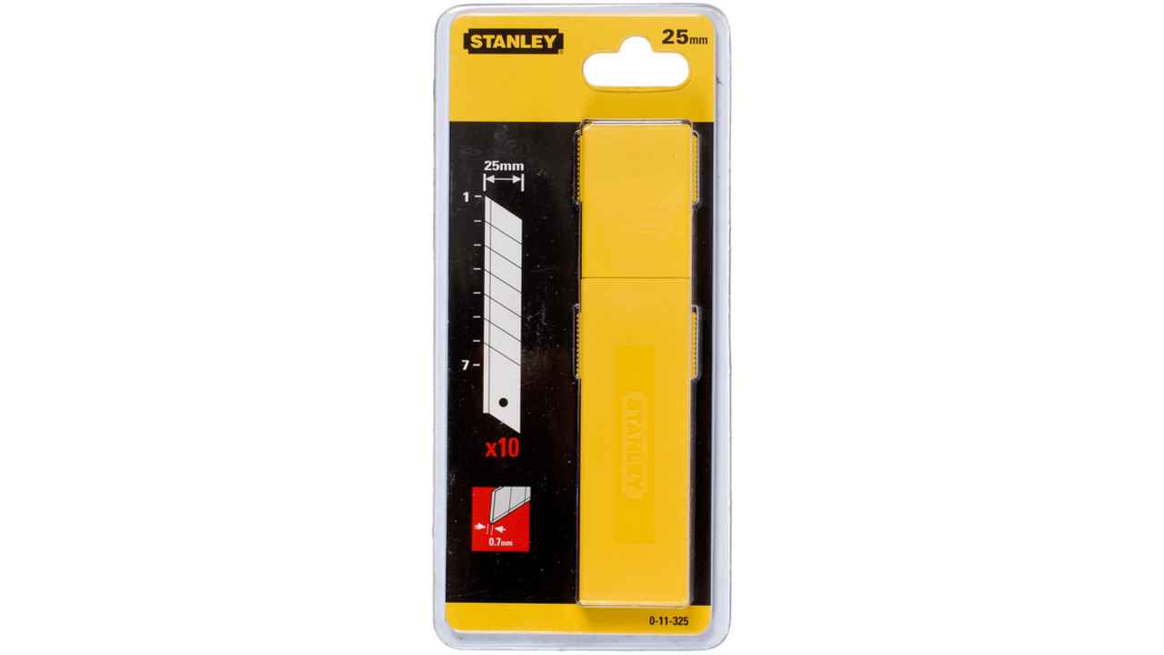 Afbreekmesjes Stanley 25mm 10 stuks