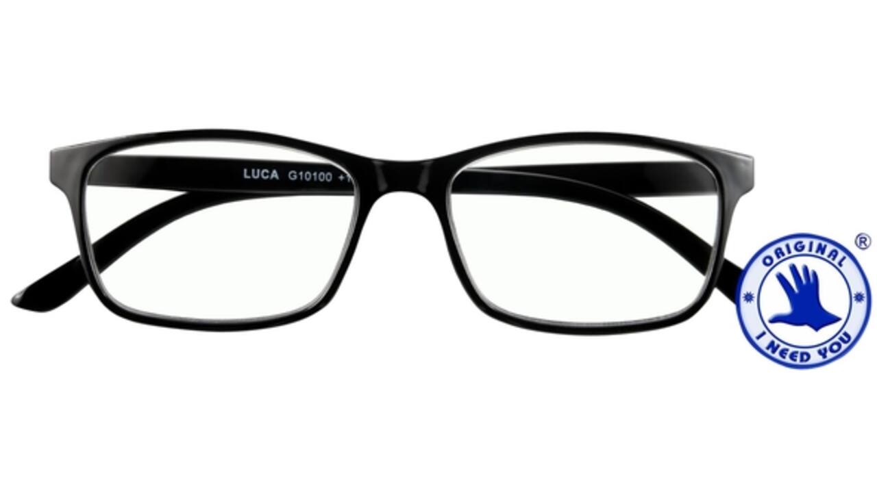 Leesbril I Need You +2.50 dpt Luca zwart