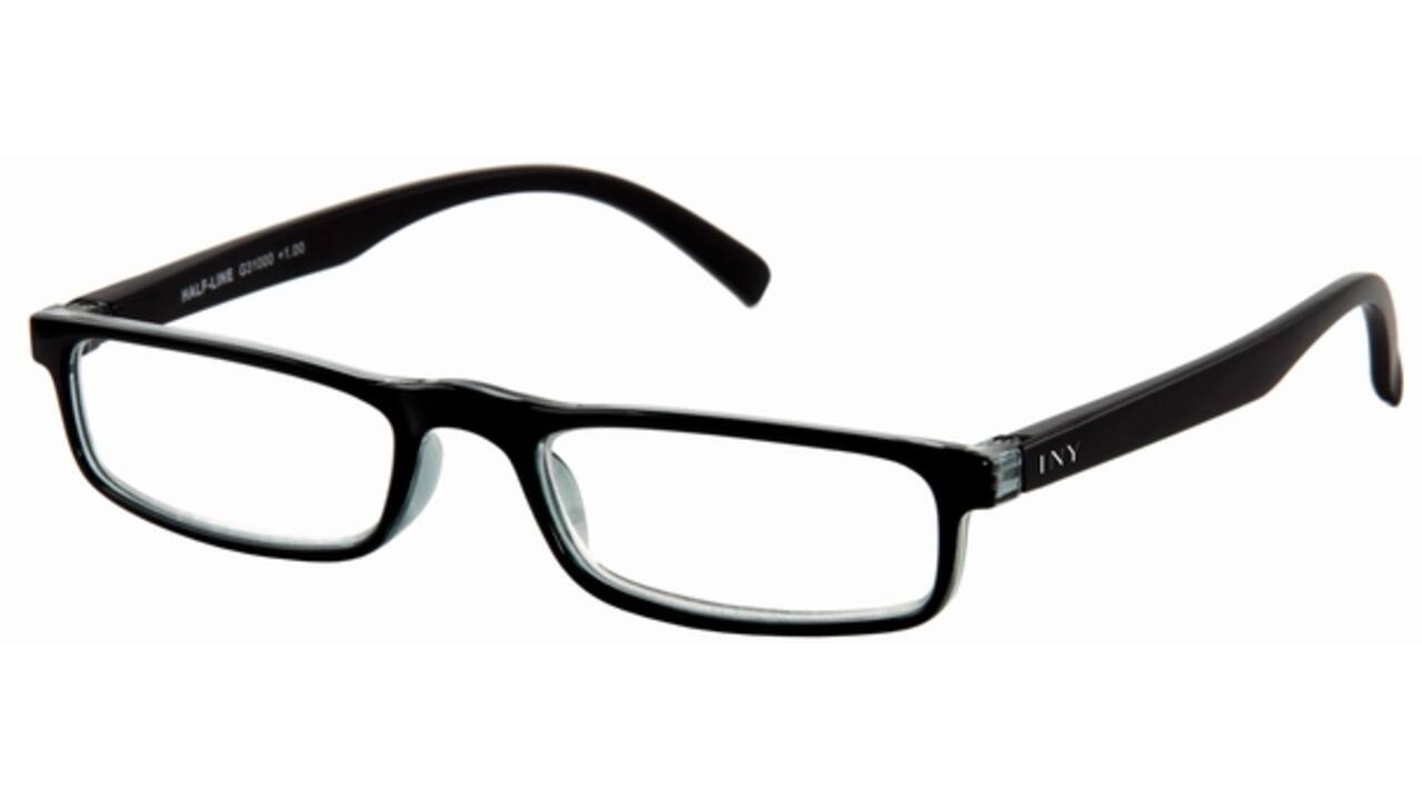 Leesbril I Need You +2.50 dpt Half-line zwart