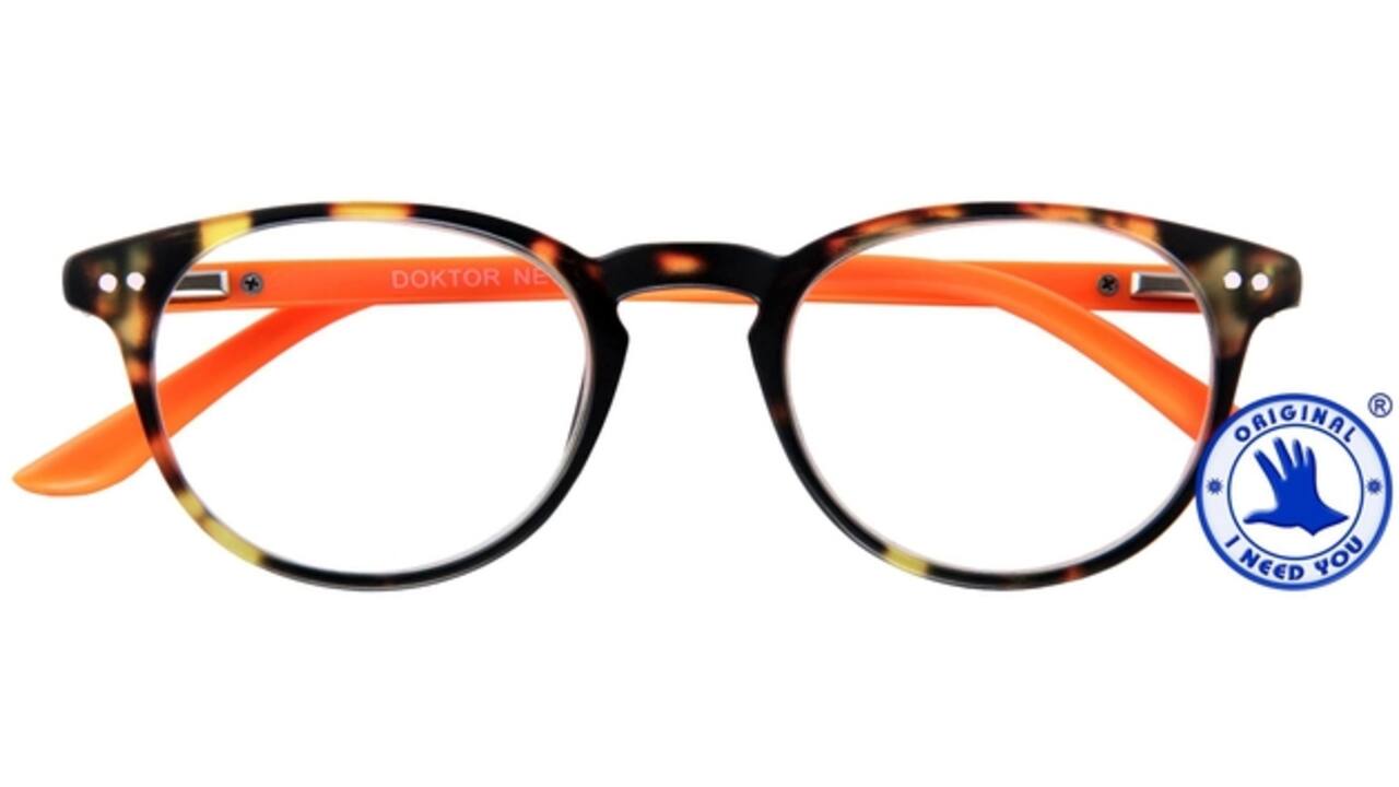 Leesbril I Need You +3.00 dpt Dokter New bruin-oranje