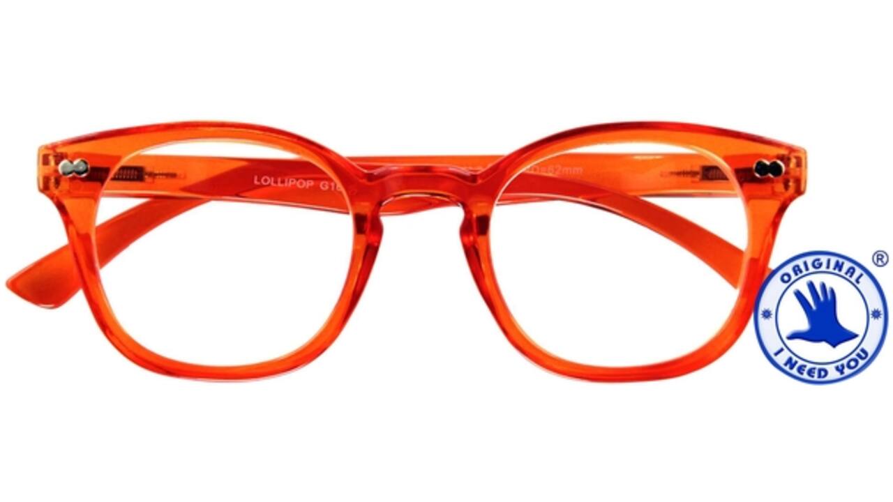 Leesbril I Need You +2.50 dpt Lollipop oranje