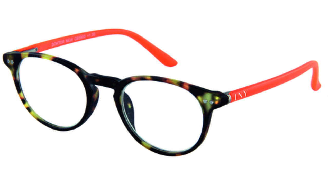 Leesbril I Need You +1.00 dpt Dokter New bruin-oranje