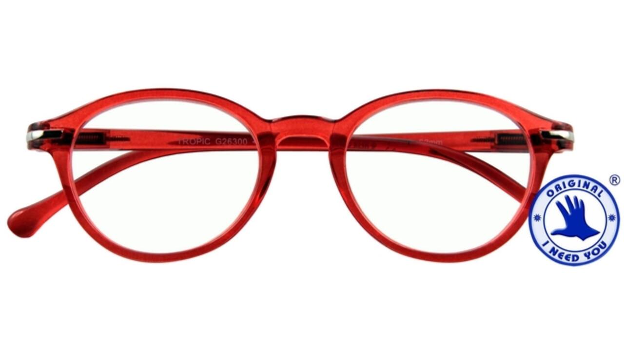 Leesbril I Need You +1.00 dpt Tropic rood