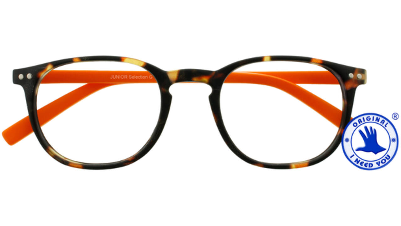 Leesbril I Need You +1.50 dpt Junior Selection bruin-oranje