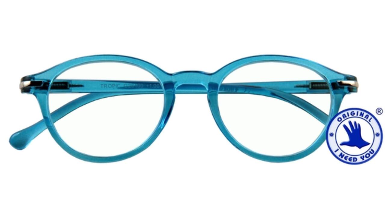 Leesbril I Need You +2.50 dpt Tropic blauw