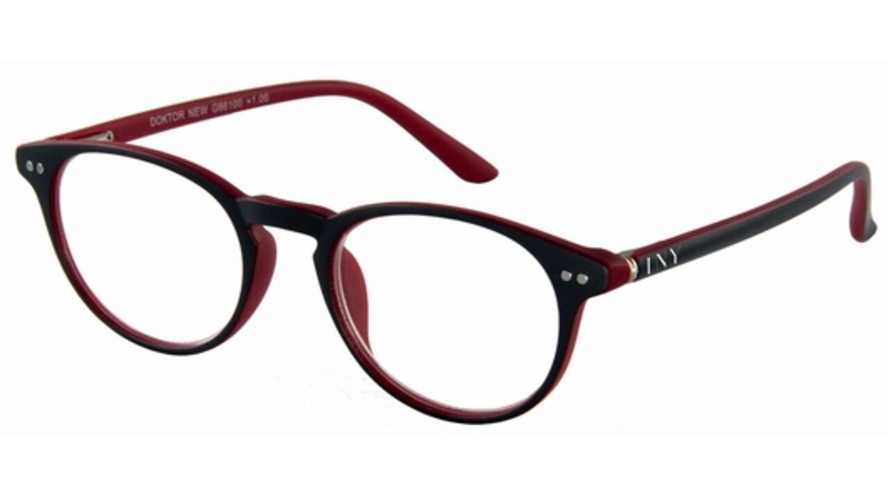 Leesbril I Need You +1.50 dpt Dokter New grijs-rood