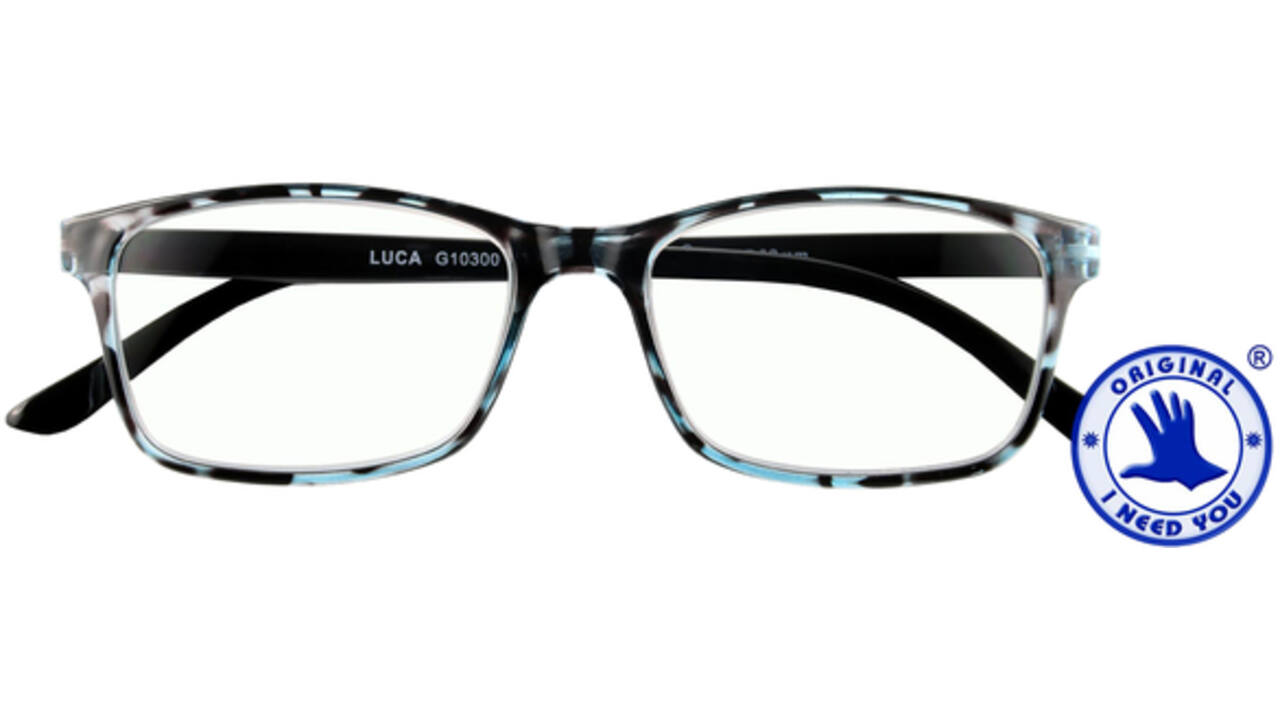 Leesbril I Need You +2.00 dpt Luca blauw