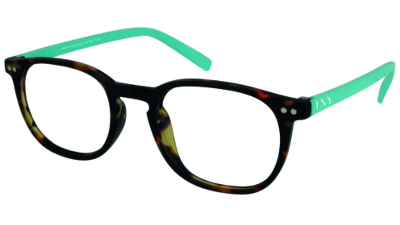 Leesbril I Need You +1.00 dpt Junior Selection bruin-turquoise