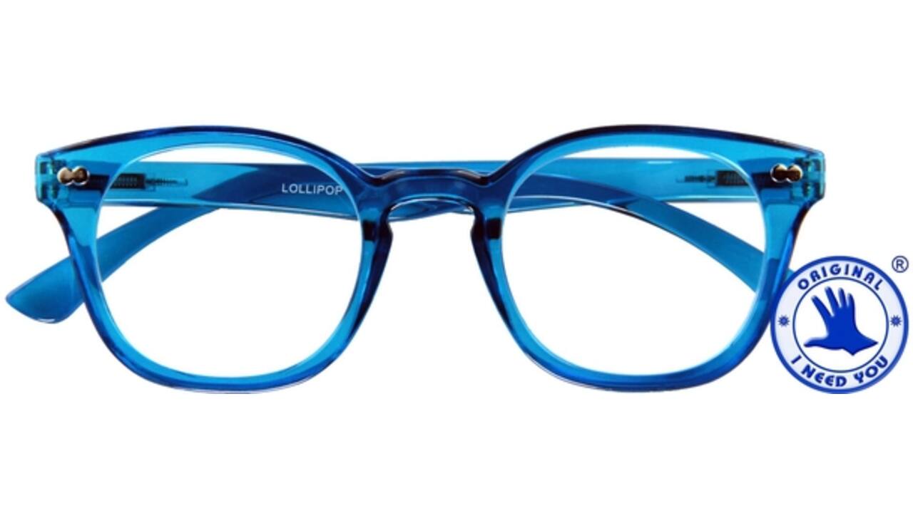 Leesbril I Need You +3.00 dpt Lollipop blauw