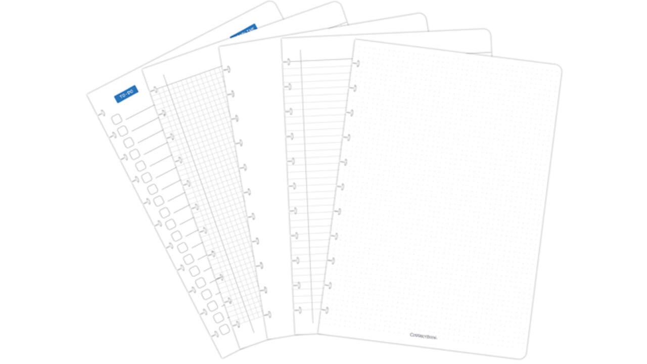 Uitbreidingsset Correctbook A4 mix 5 bladen