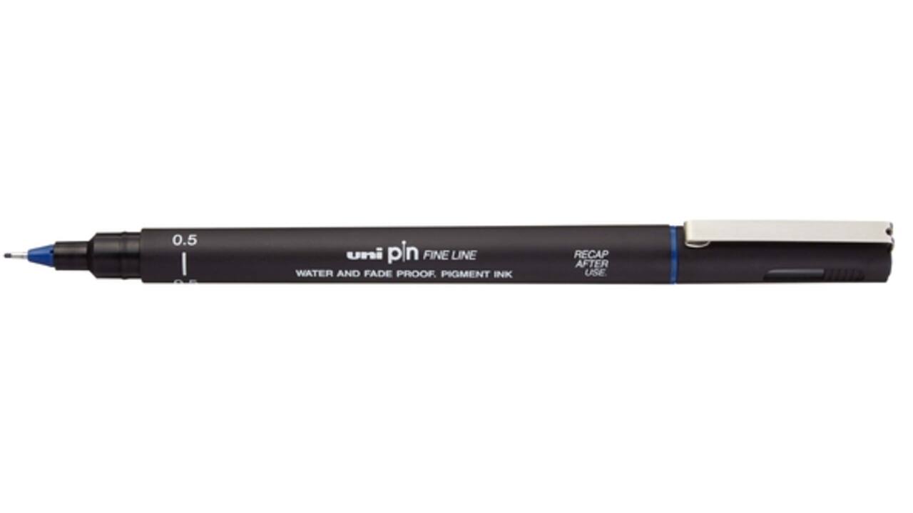 Fineliner Uni-ball Pin 0.5mm blauw