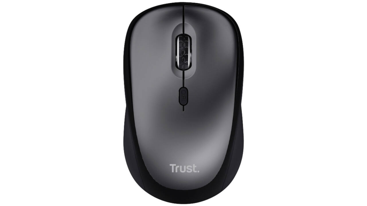 Muis Trust Yvi+ draadloos eco zwart
