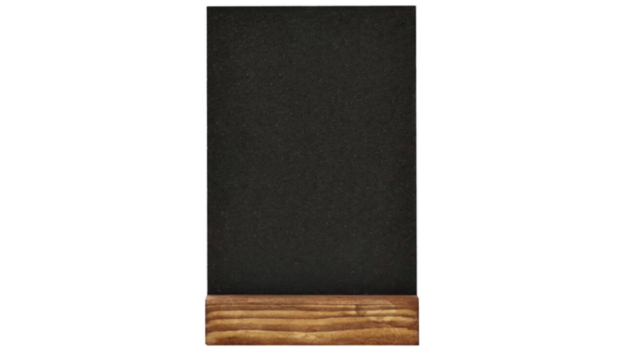 Krijtbord Europel tafelmodel A6 staand natural