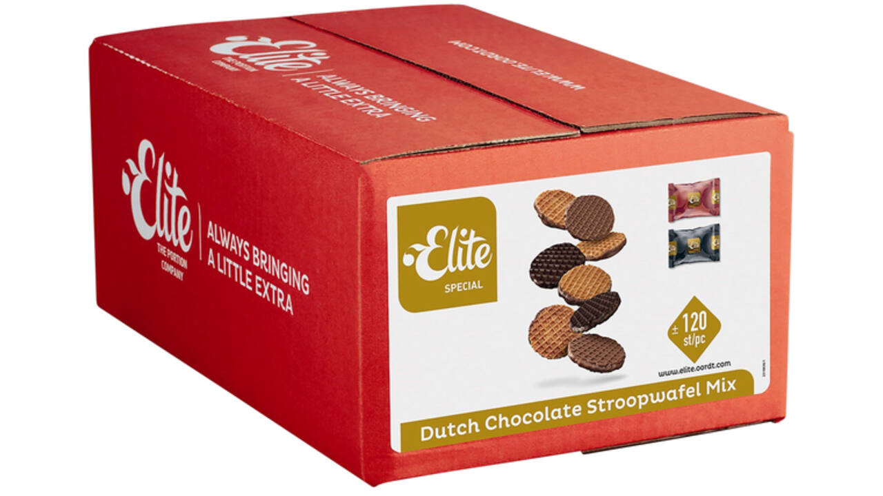 Koekjes Elite Special Dutch chocolate stroopwafelmix 120 stuks