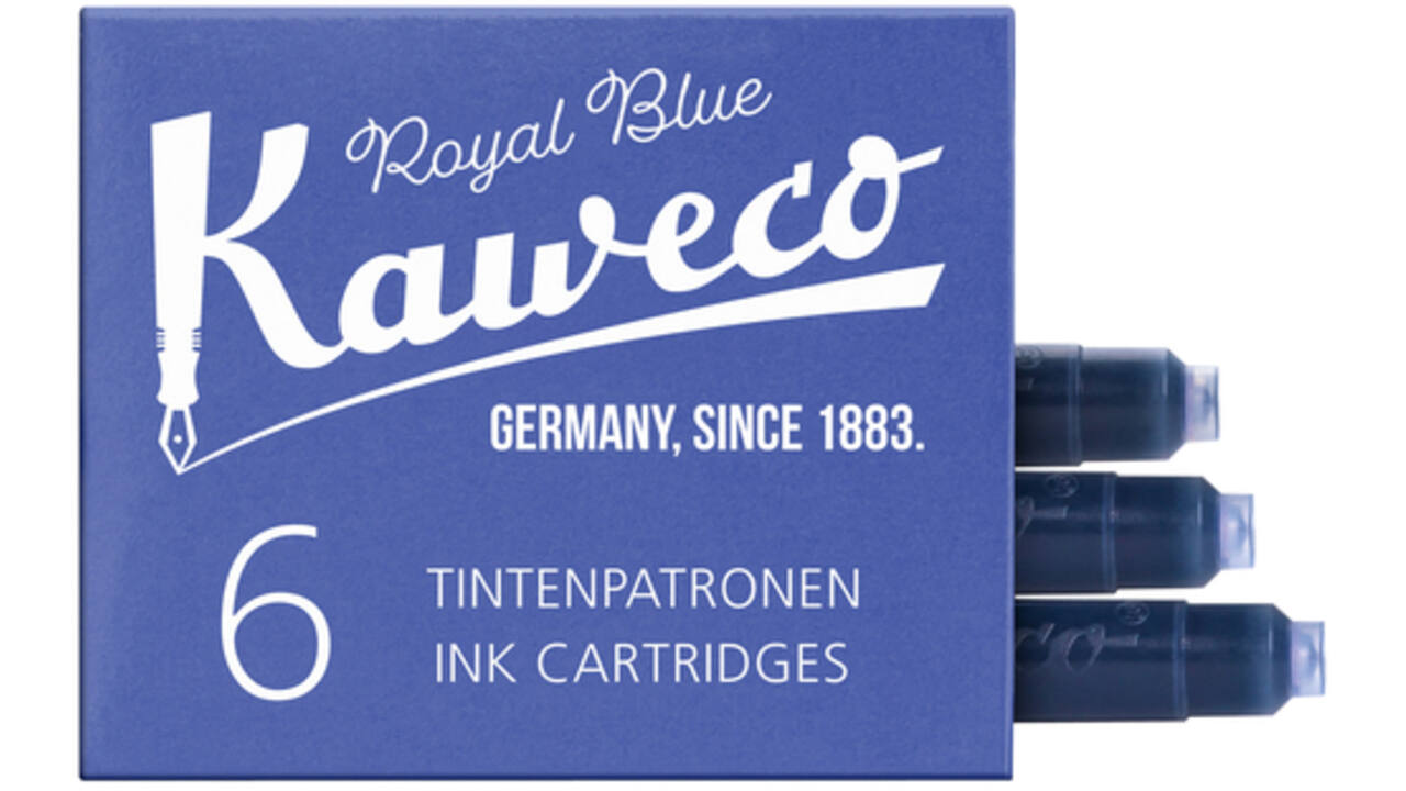 Inktpatroon Kaweco koningsblauw doosje à 6 stuks