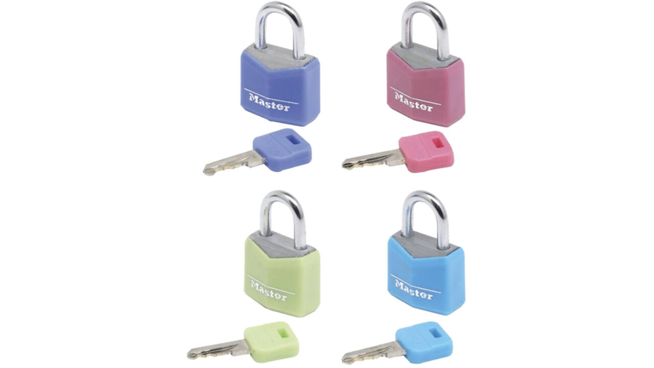 Hangslot MasterLock 4 assorti alu 20mm