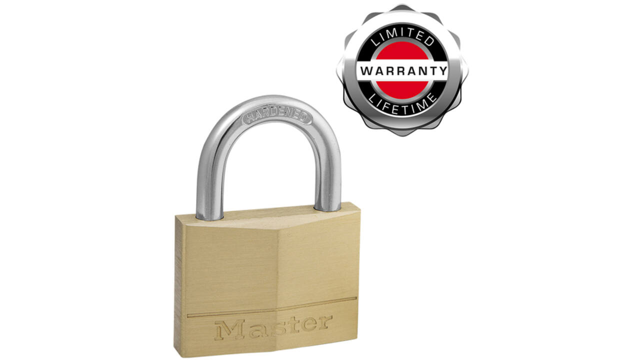 Hangslot MasterLock 4 gelijksluitend messing 50mm