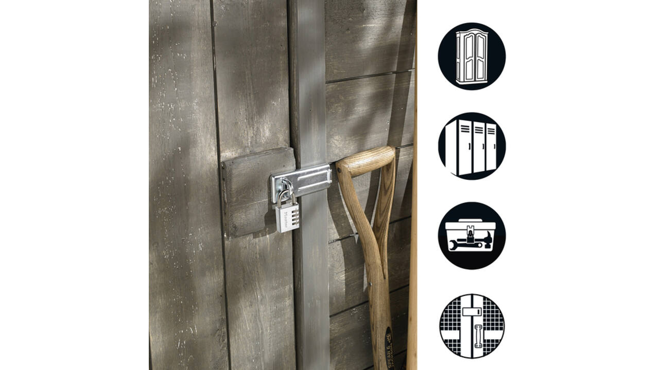 Hangslot MasterLock overval + aluminium 40mm