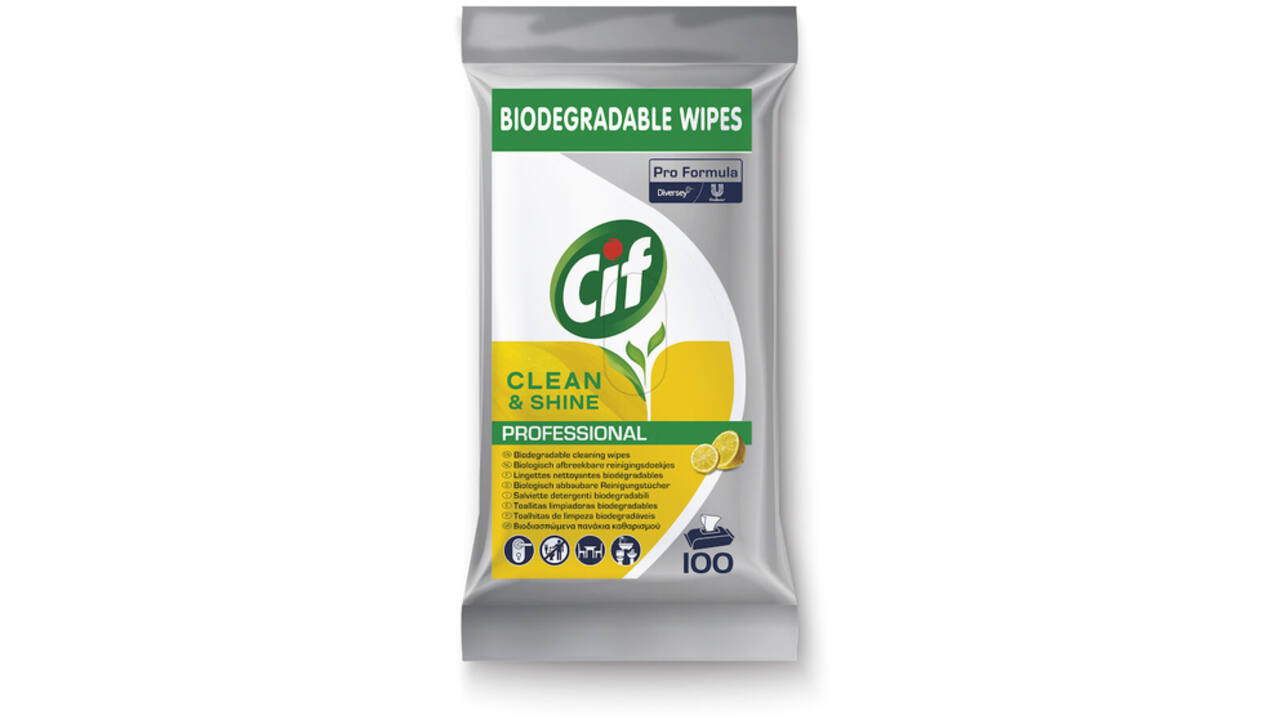 Reinigingsdoekjes CIF Pro formula Multi Clean&Shine 100 stuks