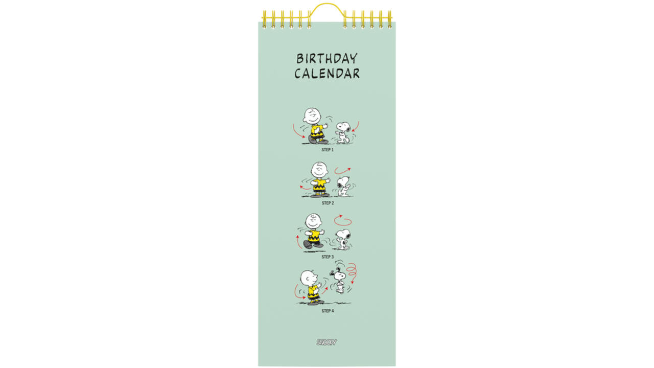 Verjaardagskalender Lannoo Peanuts 130x325