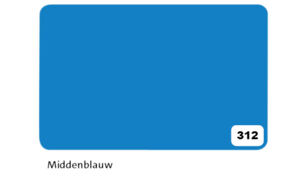 Etalagekarton Folia 1-zijdig 48x68cm 380gr nr312 middenblauw