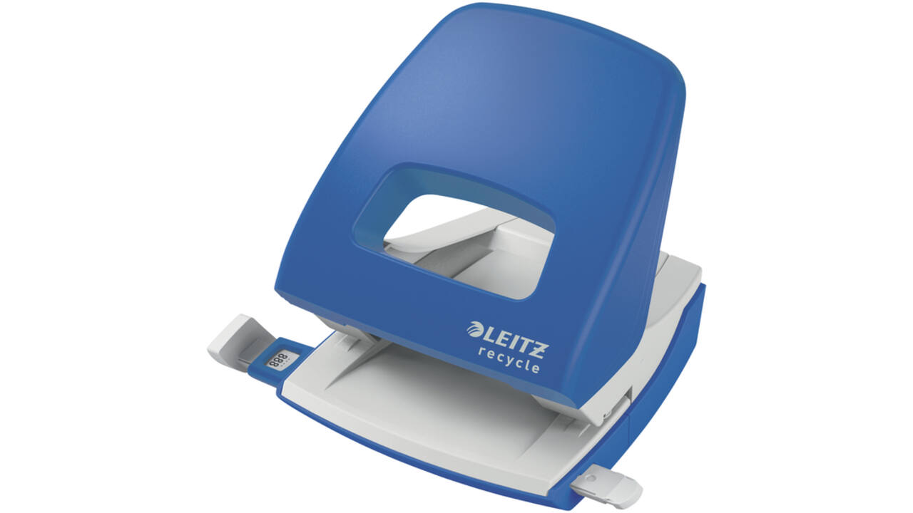 Perforator Leitz Nexxt Recycle 30 vel blauw