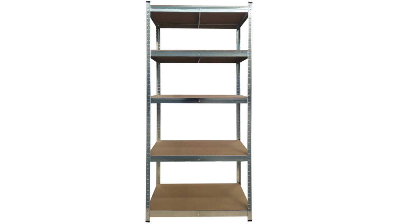 Stellingkast BRASQ 5 borden 90x40x180cm SU175 max 875 KG zilver