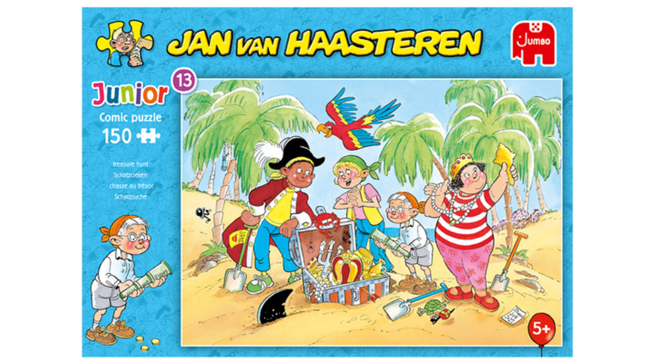 Puzzel Jan van Haasteren Junior 13 Treasure Hunt 150 stukjes