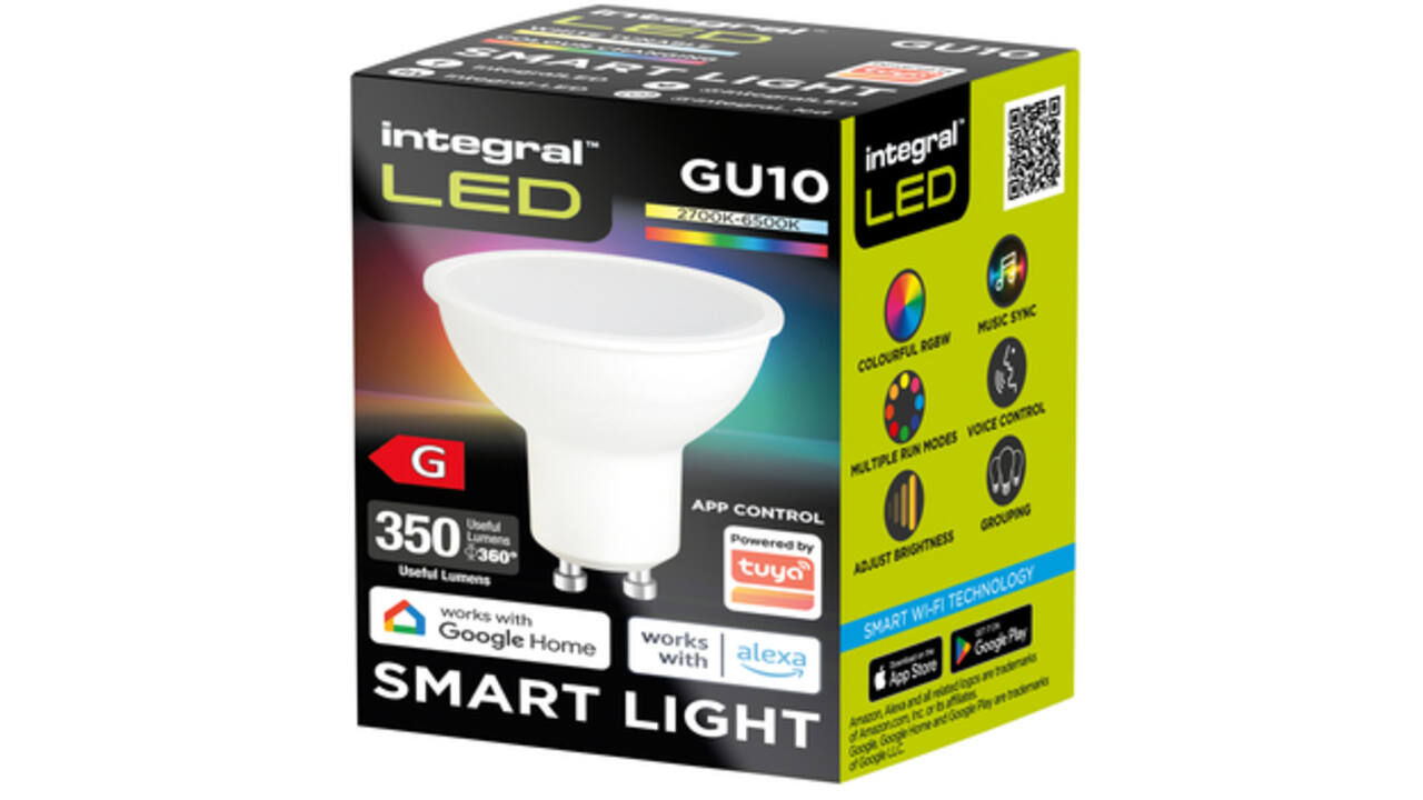 Ledlamp Integral GU10 2700-6500K Smart RGBW 4.9W 350lumen