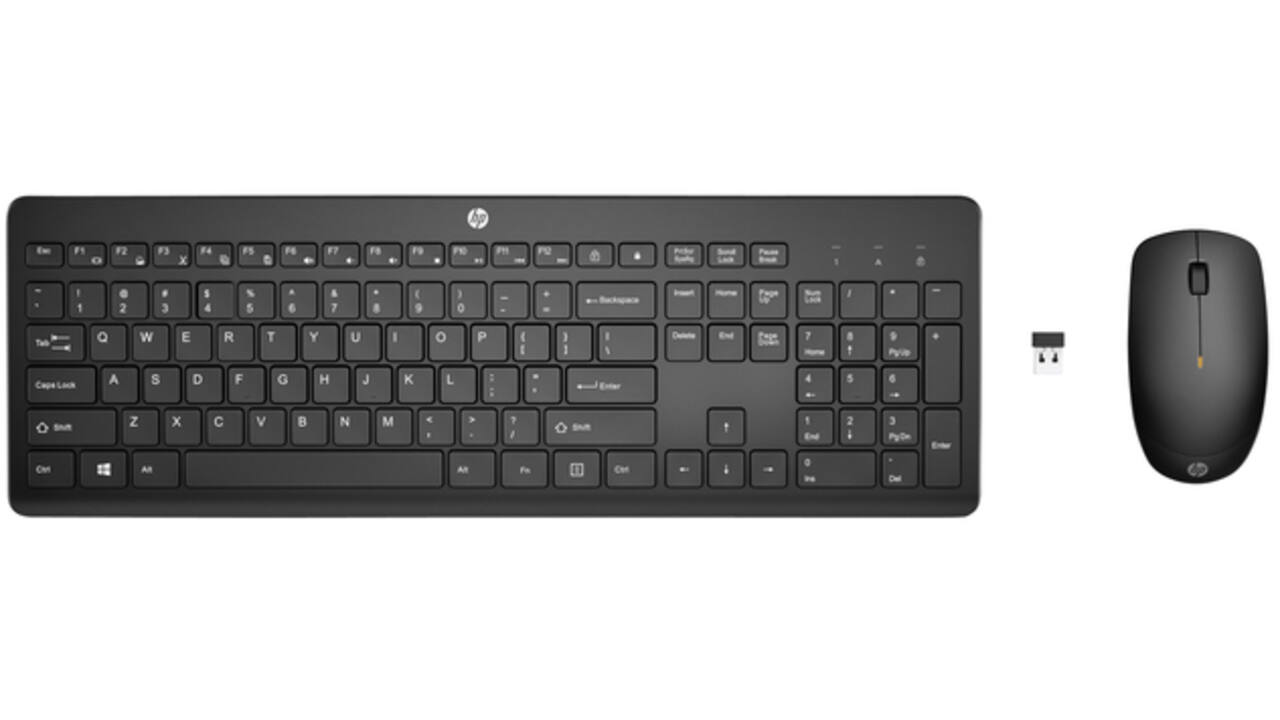 Toetsenbord + muis HP 235 draadloos Qwerty zwart