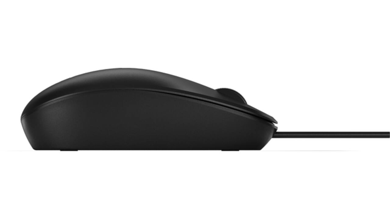 Muis HP 125 bedraad zwart