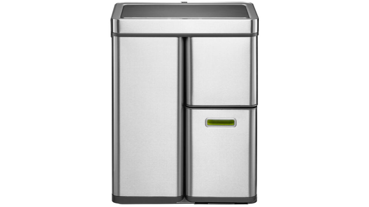Afvalbak EKO Mirage Plus sensor 30liter en 2x15liter RVS