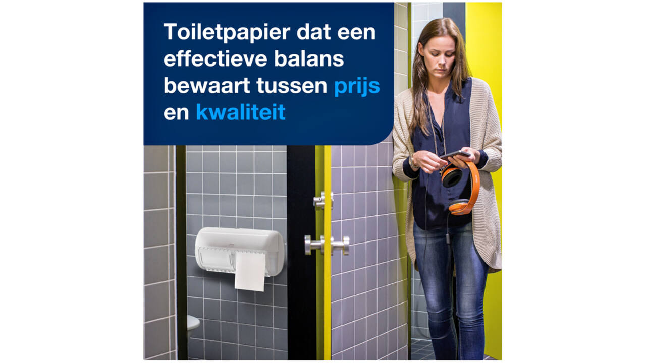 Toiletpapier Tork T4 advanced 2-laags 200vel wit 472161