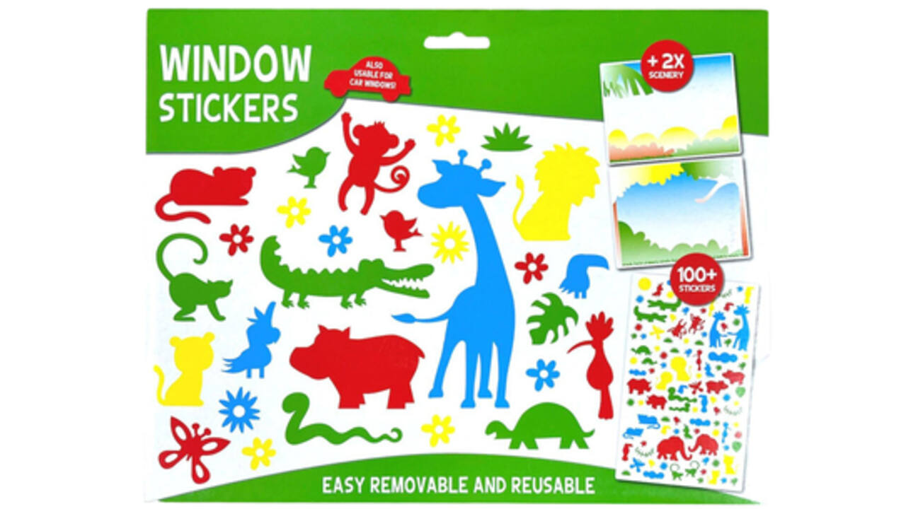 Raamstickers Mono assorti