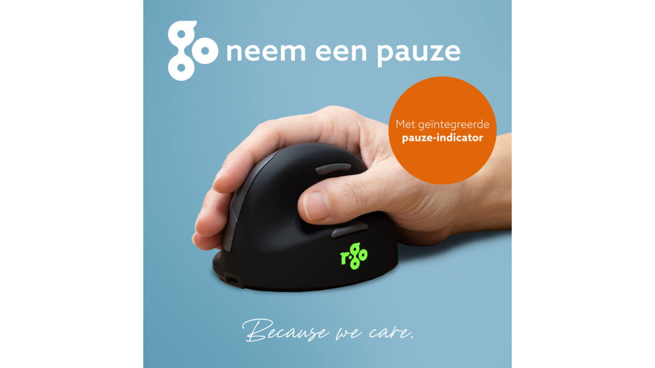 Muis R-Go Ergonomisch HE Break Wireless Rechts S