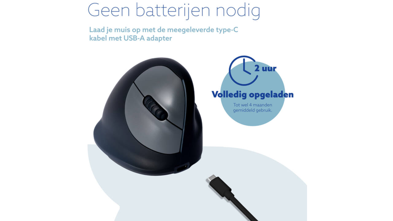 Muis R-Go Ergonomisch HE Break Wireless Rechts S