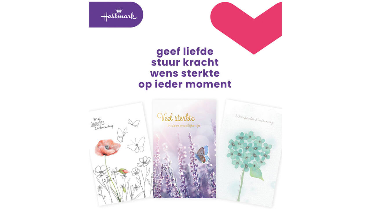 Wenskaart Hallmark navulset deelneming 10 kaarten