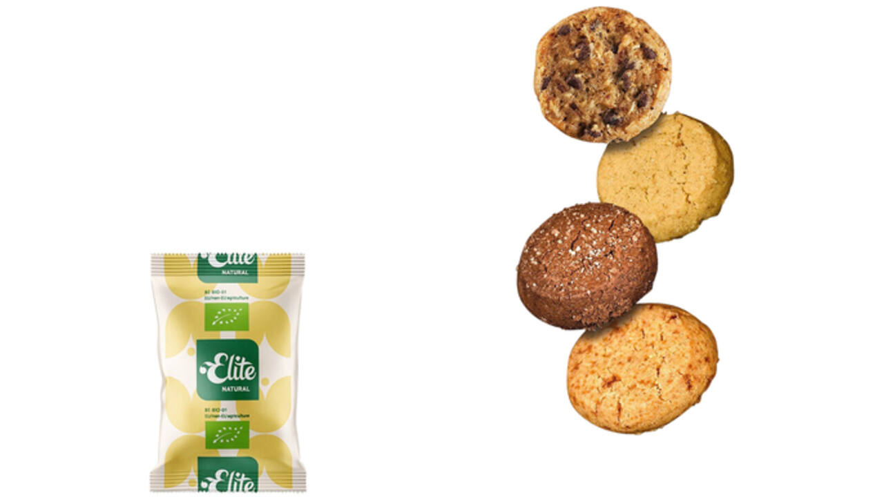 Koekjes Elite Natural biologische biscuitmix 120 stuks