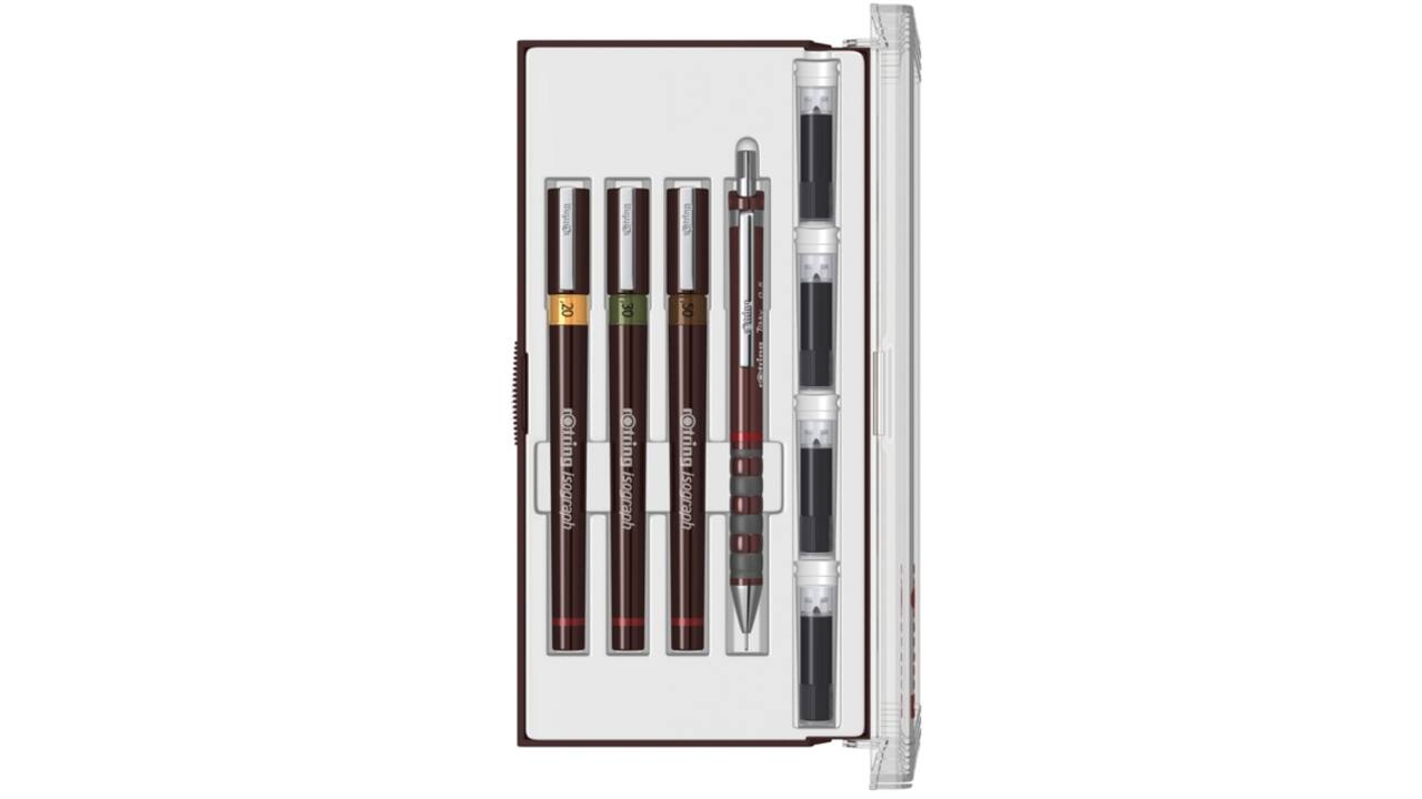 Tekenset rOtring Isograph Junior 4-delig